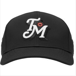TaylorMade TM24 Newport Retro Metal Eyelet Golf Cap Hat Adjustable Strap Black